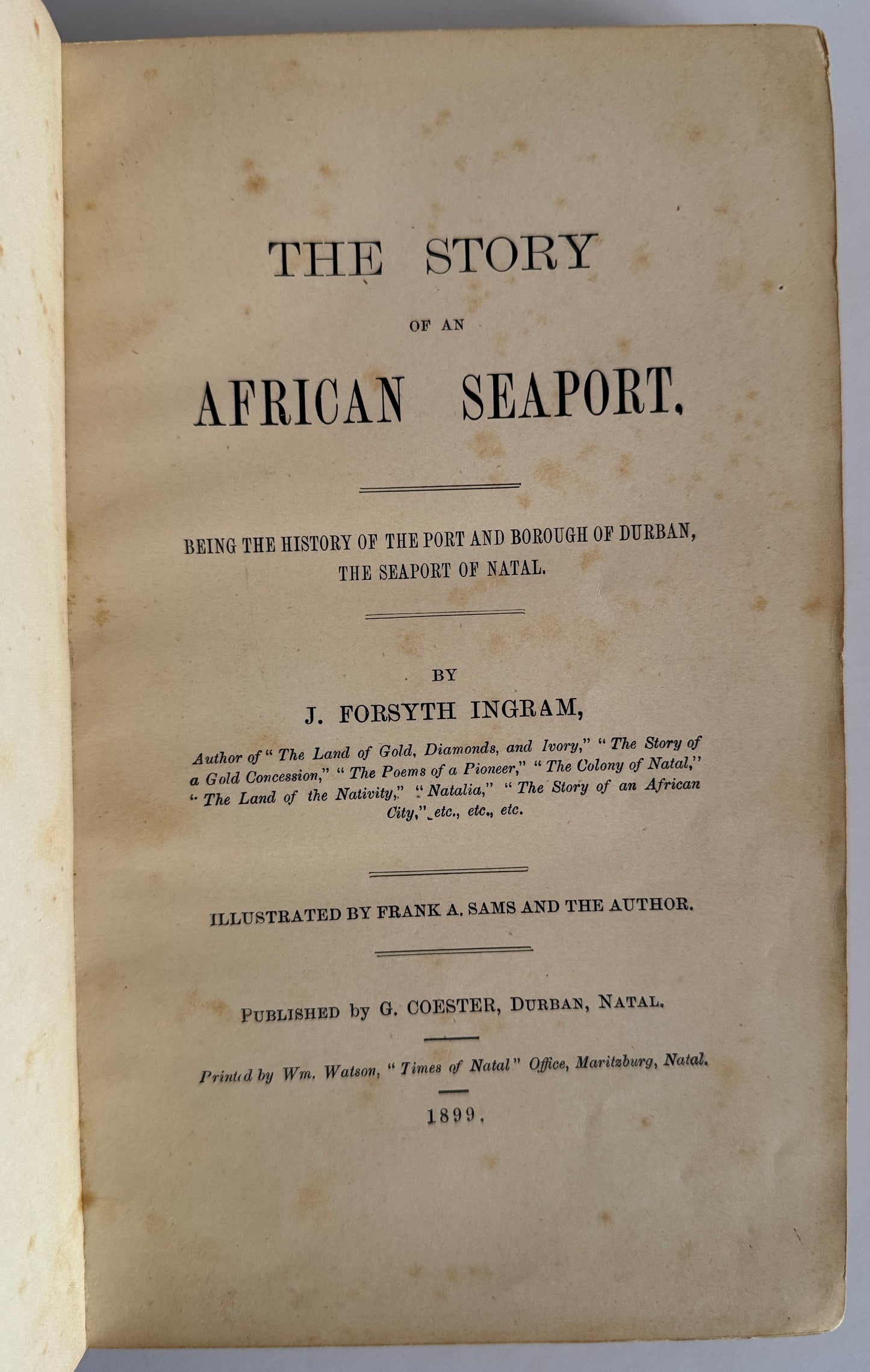 The Story of An African Seaport