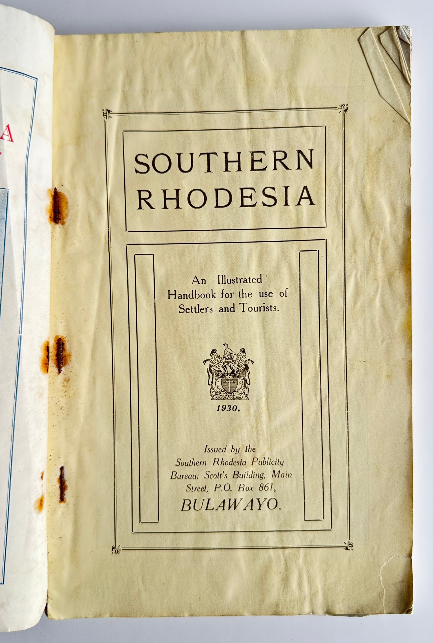 Southern Rhodesia: For Tourist and Settler