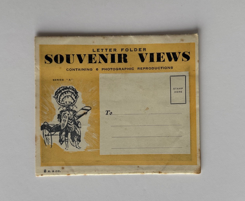 Souvenir Letter Folder Views of Durban (Yellow Cover)