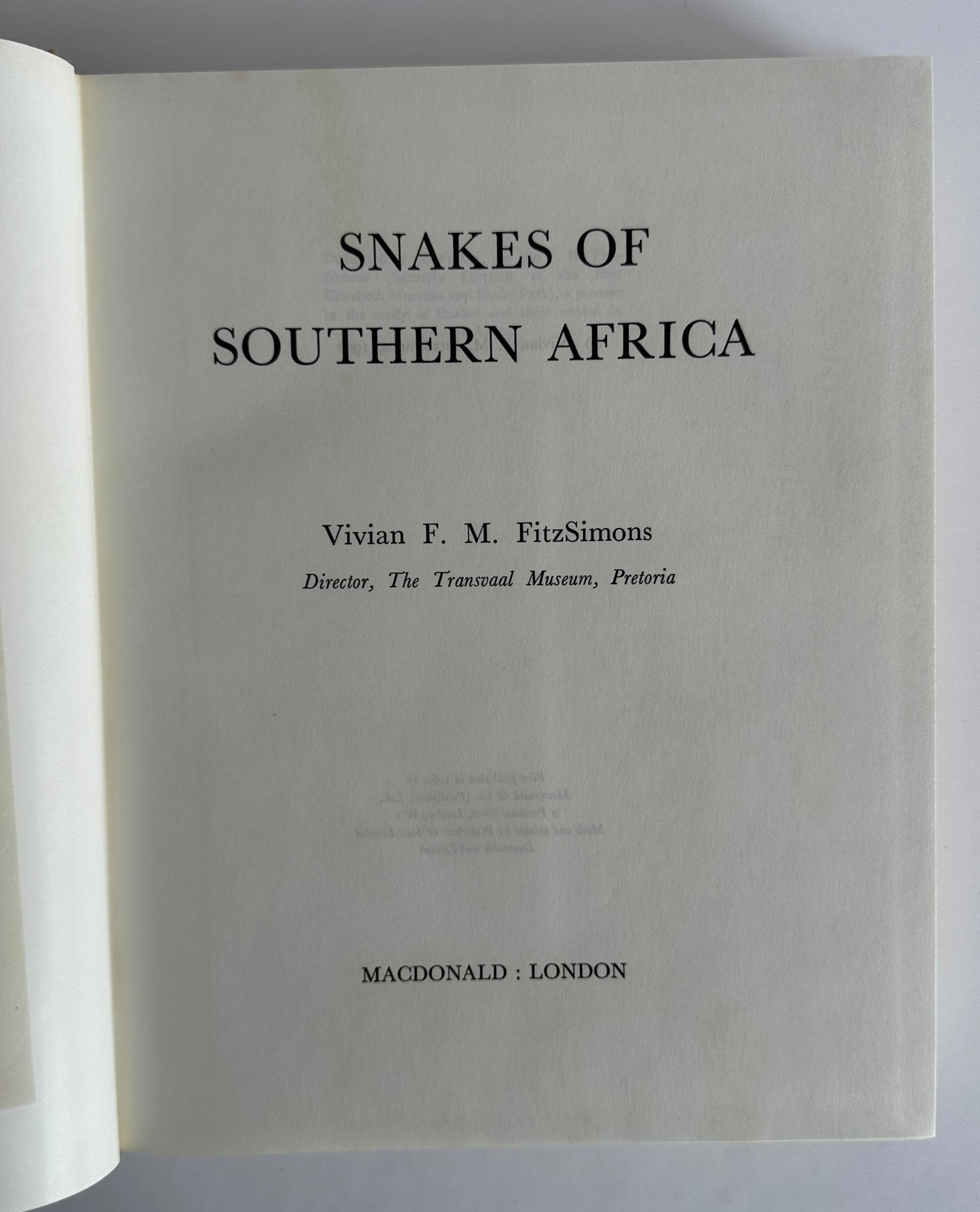 Snakes of Southern Africa