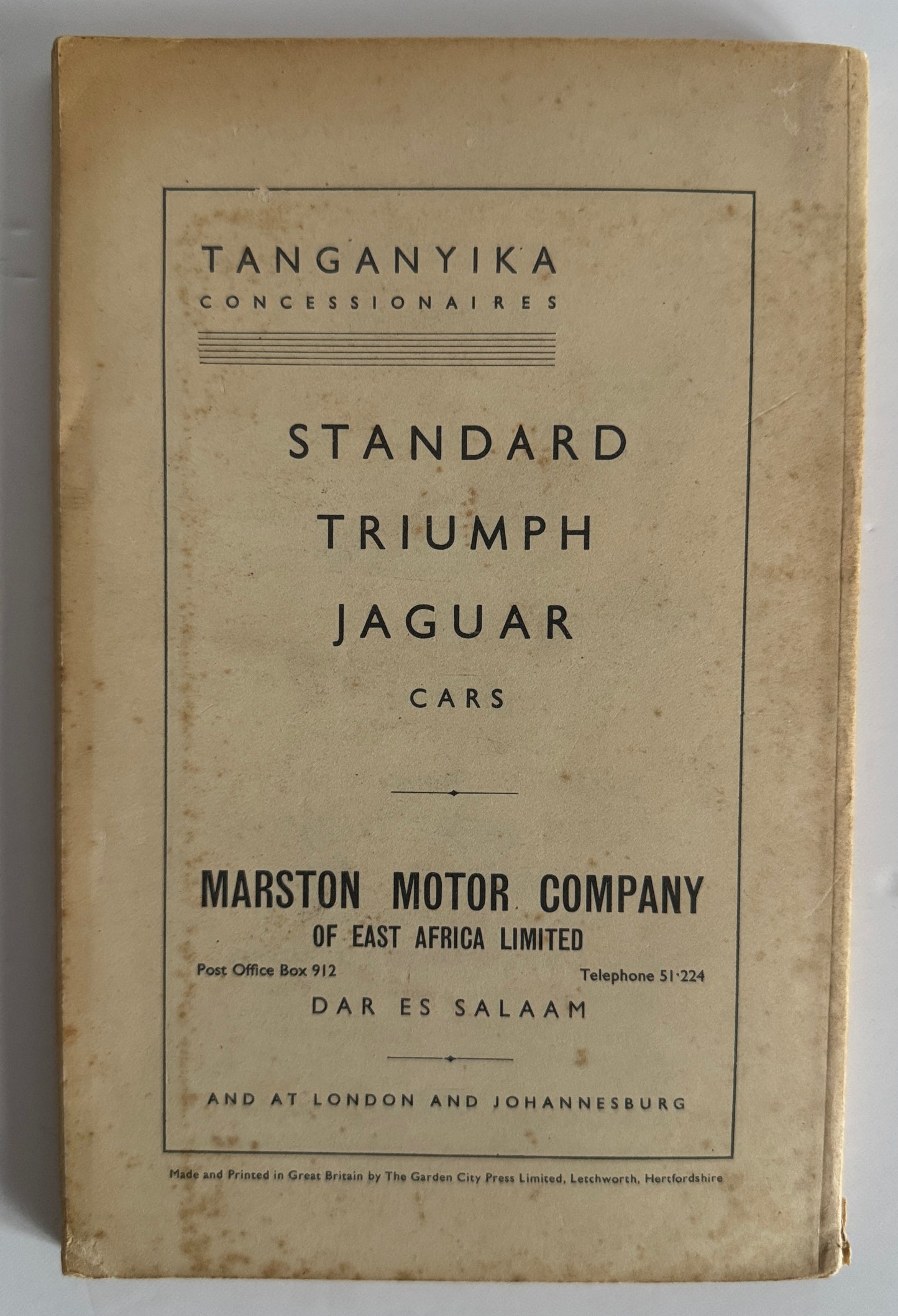 The Tanganyika Guide (Third edition 1953)