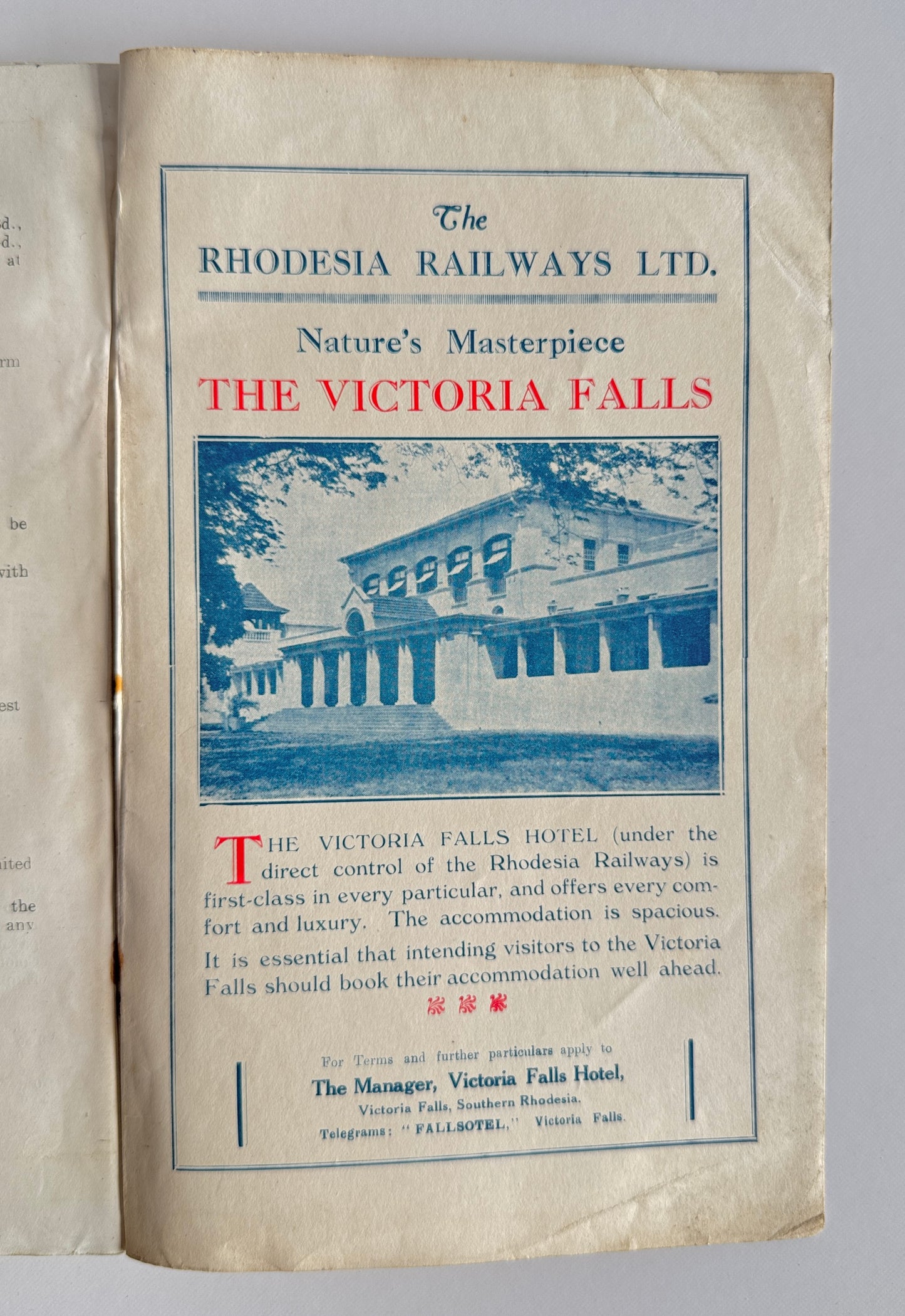 Southern Rhodesia: For Tourist and Settler