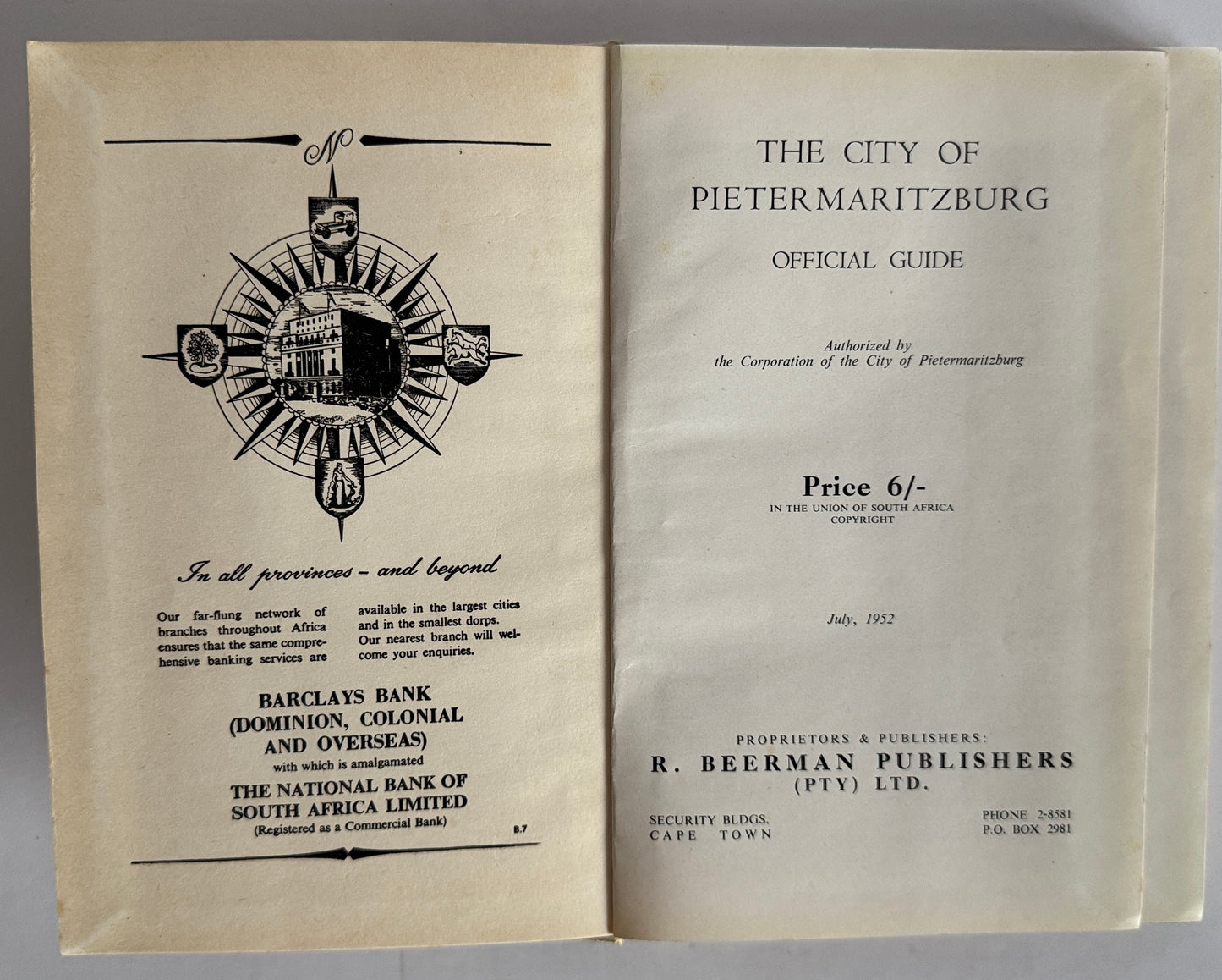 The City of Pietermaritzburg Official Guide