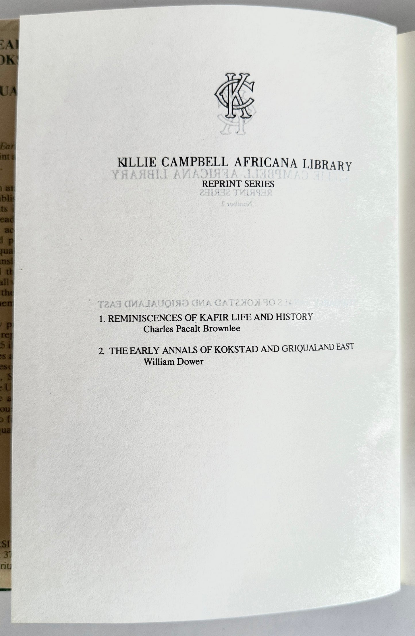 The Early Annals of Kokstad and Griqualand East