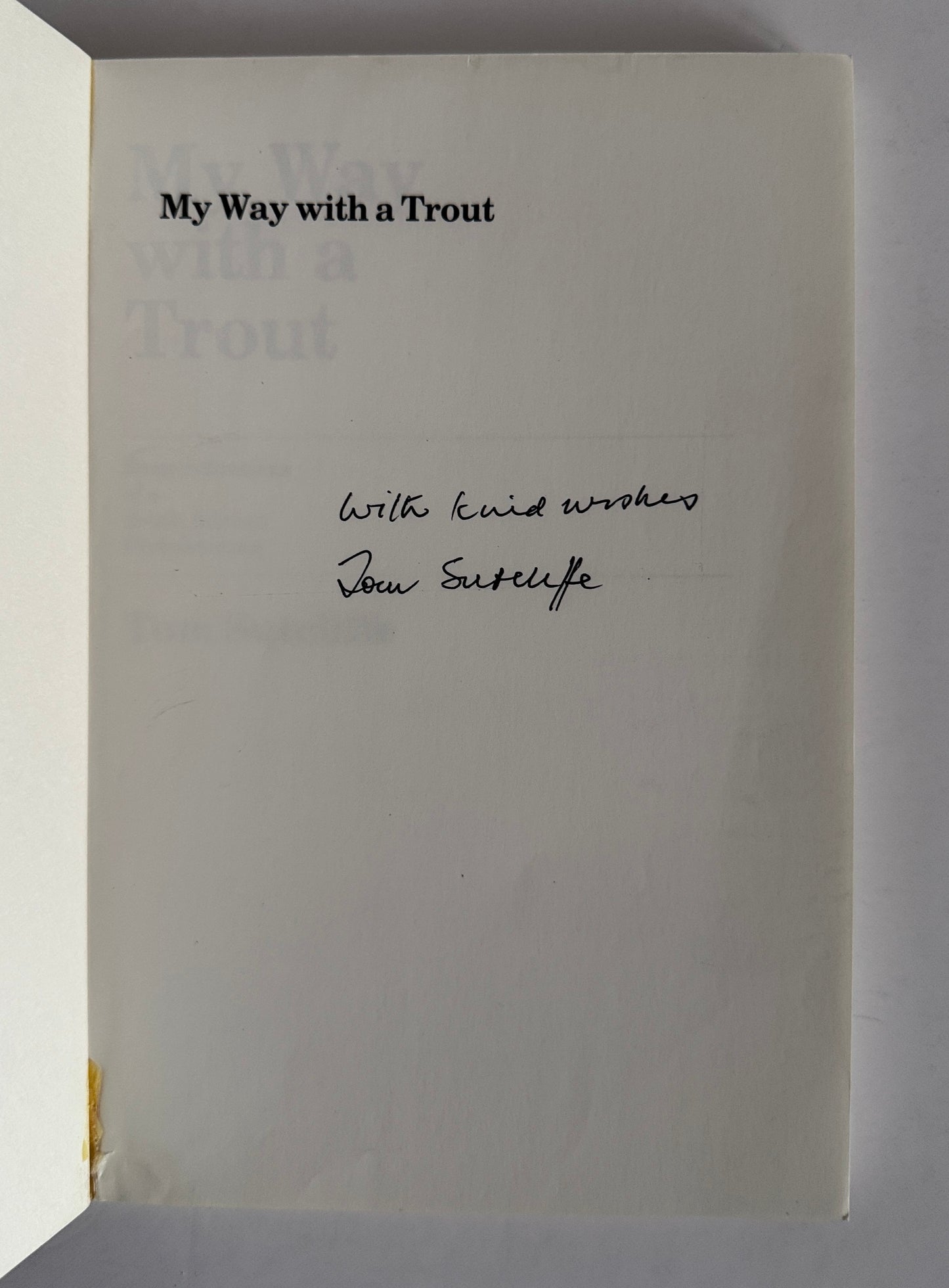 My Way with a Trout