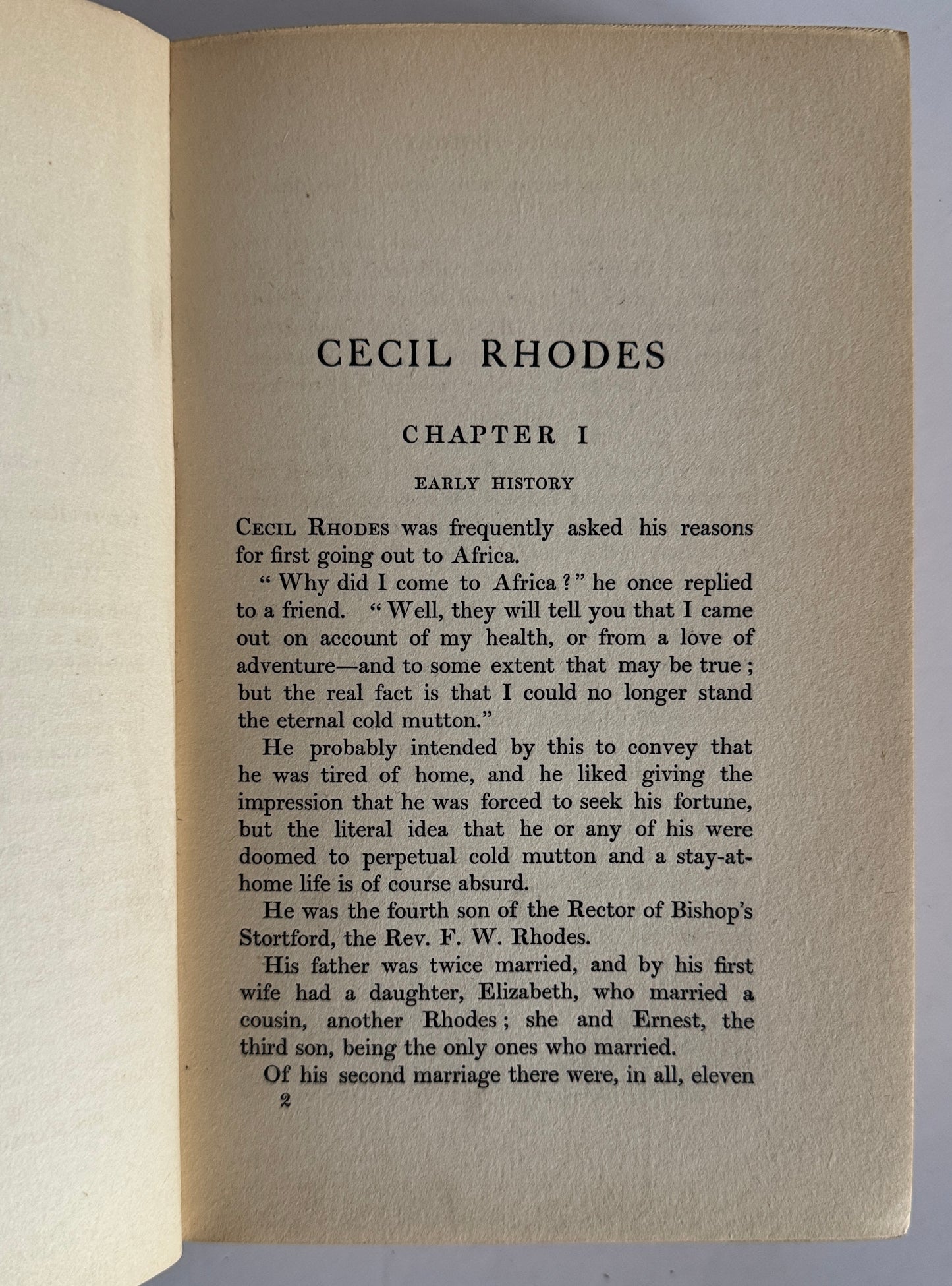 Cecil Rhodes: The Man and His Work