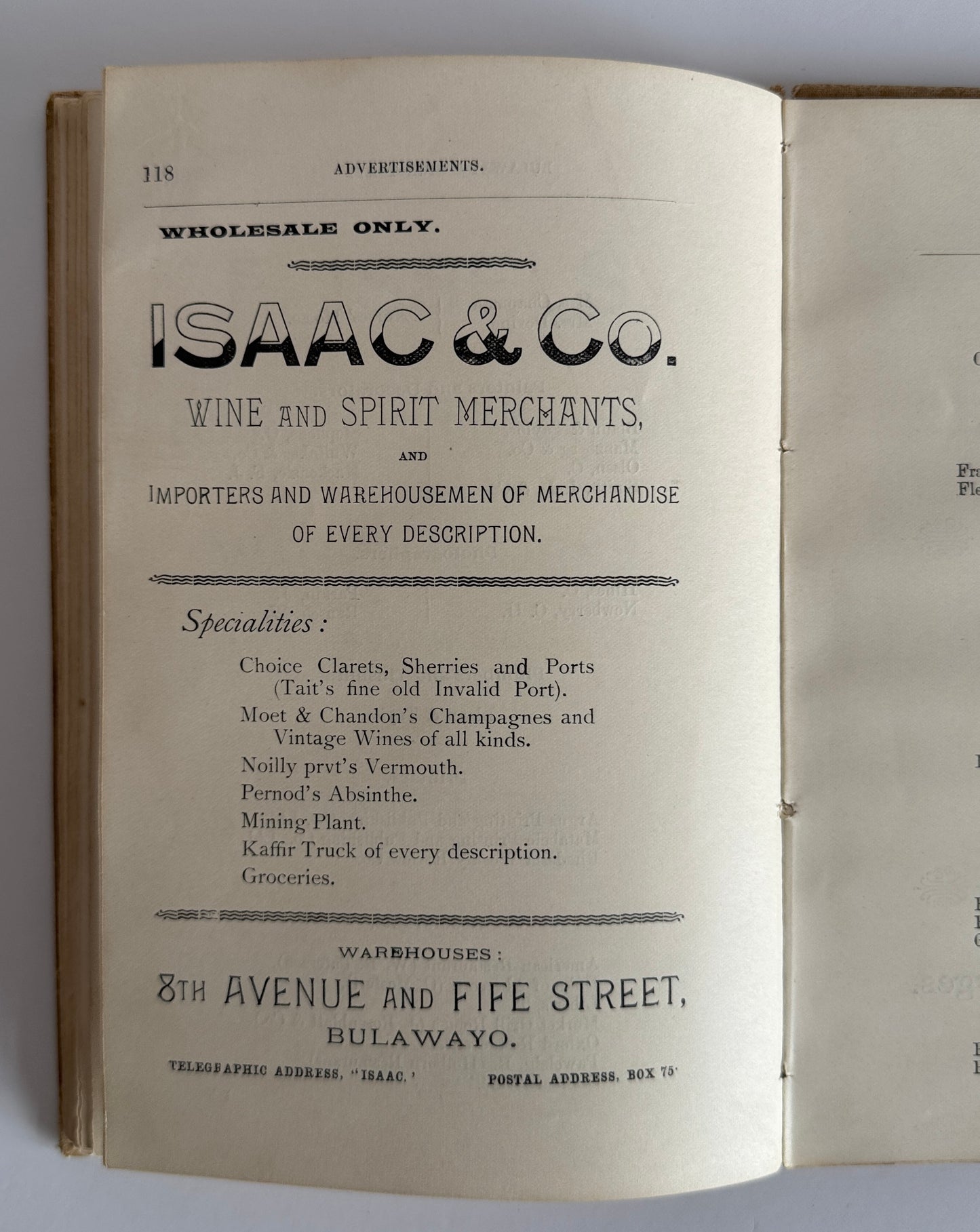 Directory of Bulawayo and Handbook of Matabeleland 1895 - 1896