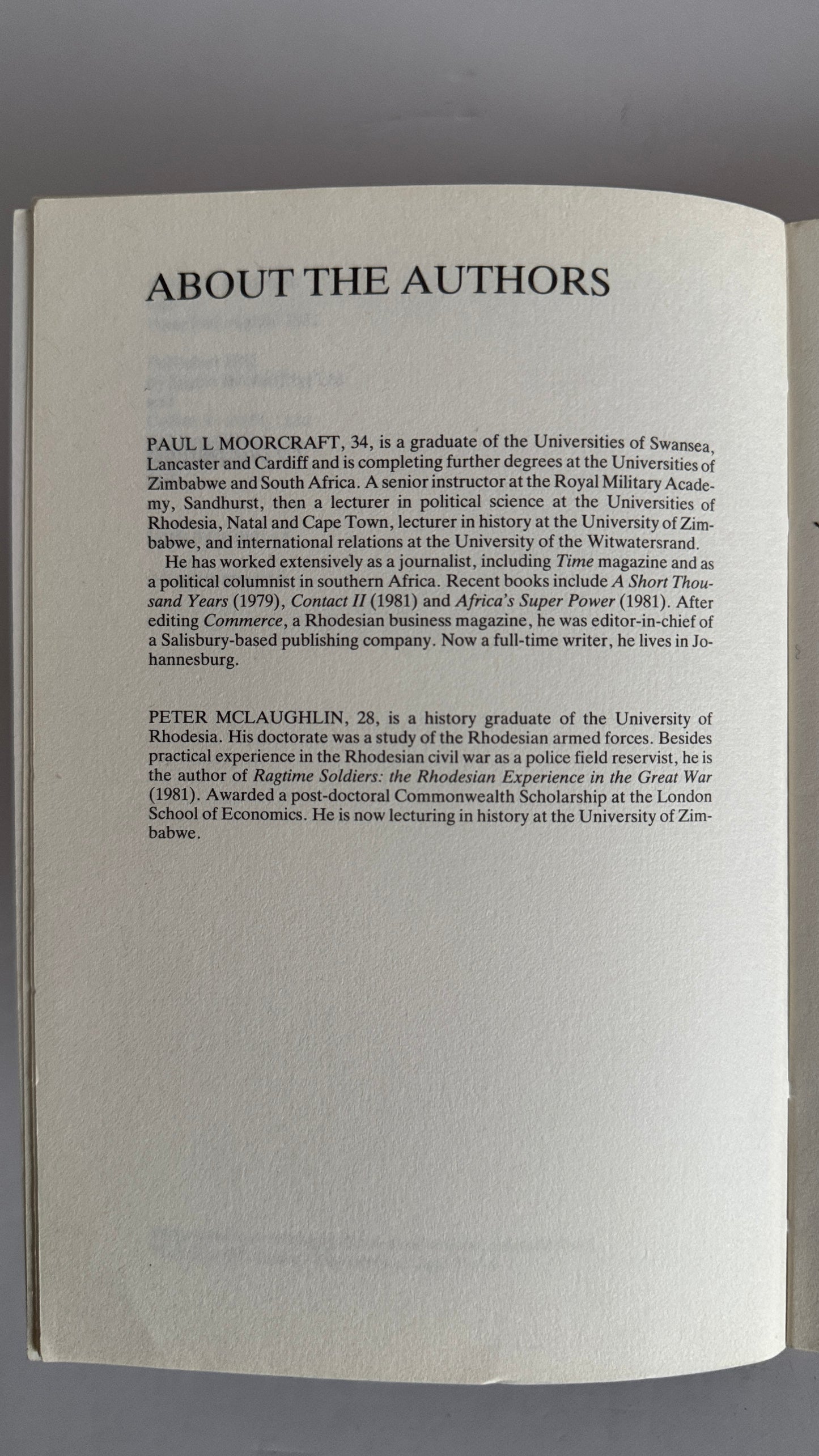 Chimurenga! The War in Rhodesia 1965 - 1980