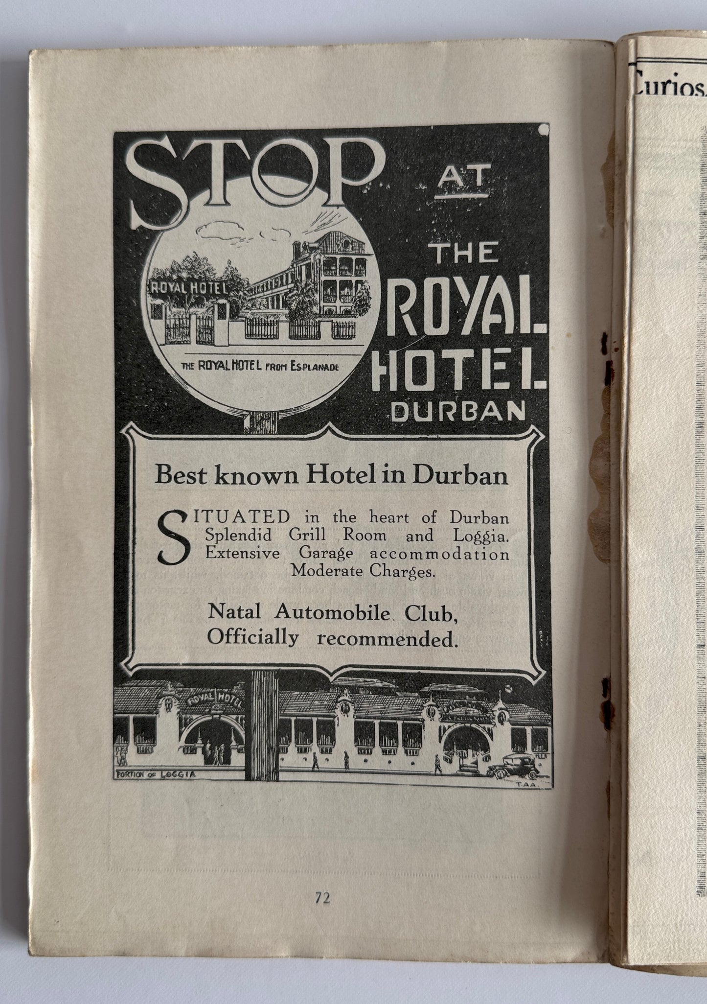 Durban Official Guide Book and Map