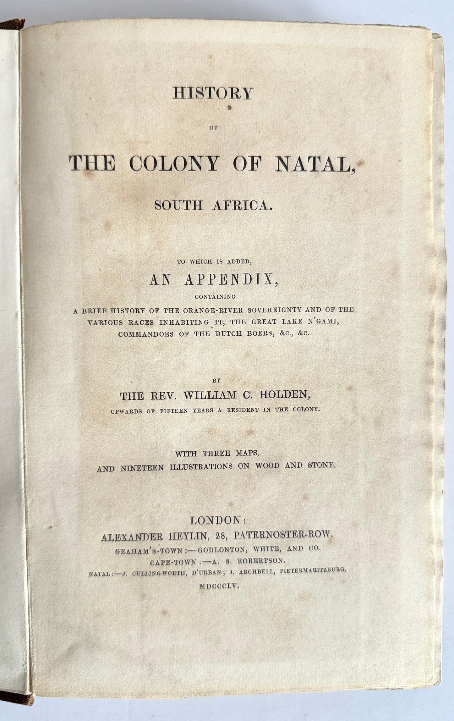 Holden's History of Natal