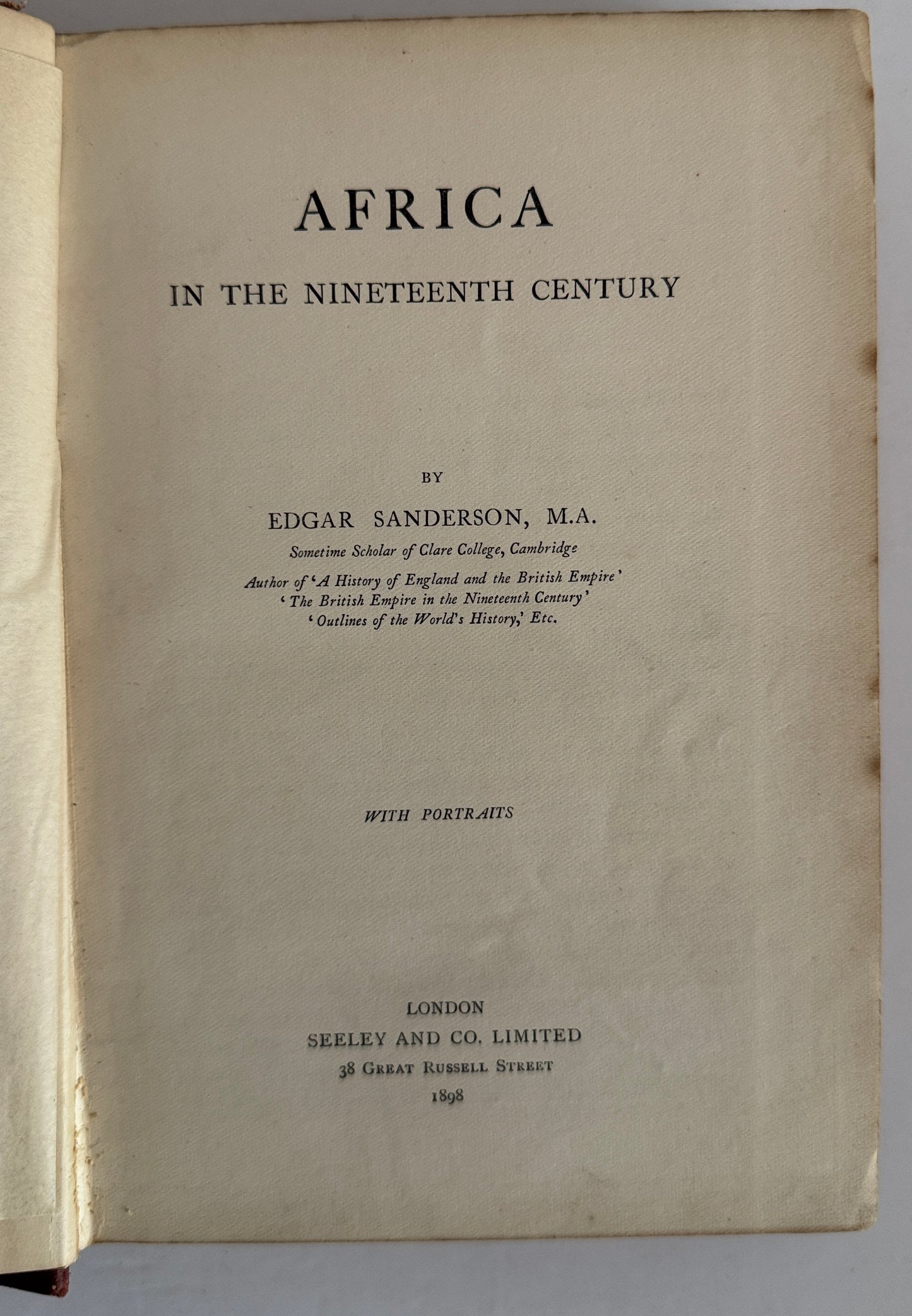 Africa In the Nineteenth Century