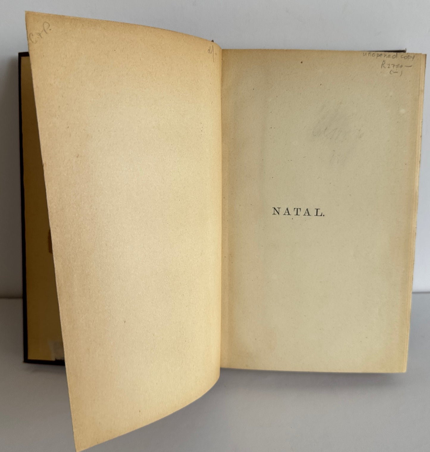 NATAL; A HISTORY AND DESCRIPTION OF THE COLONY