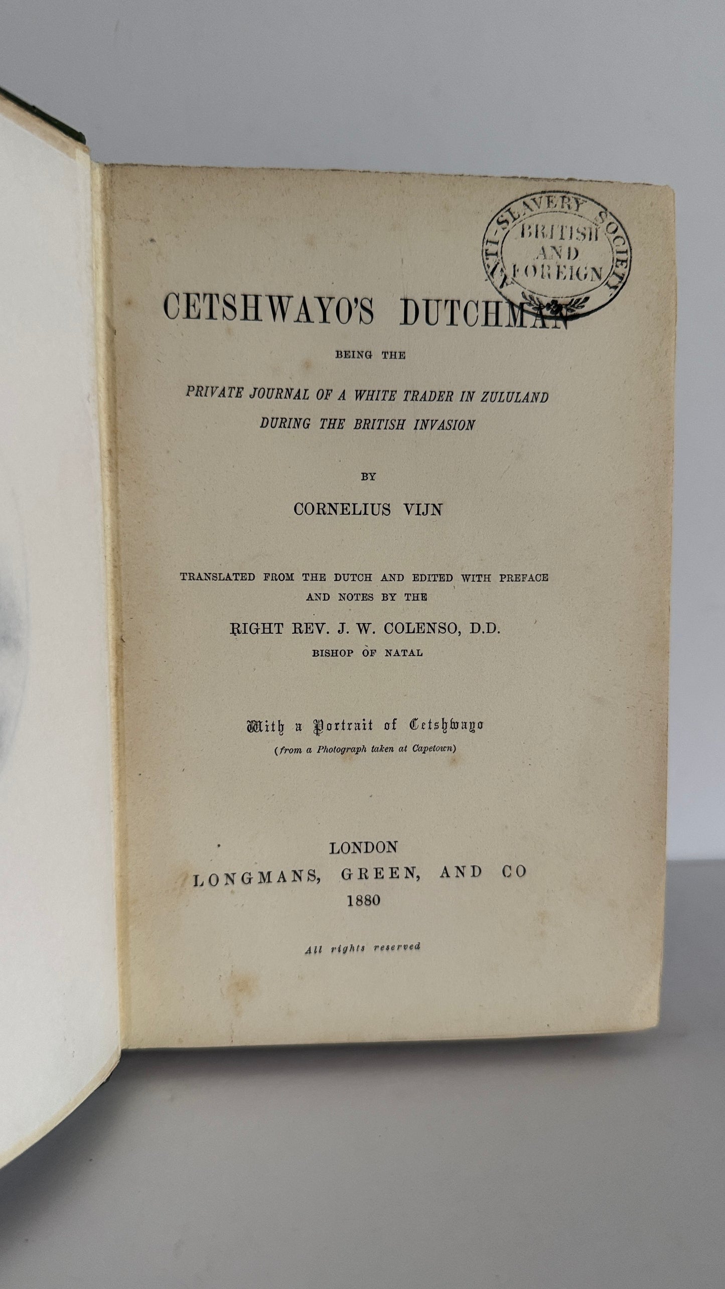 Cetshwayo's Dutchman