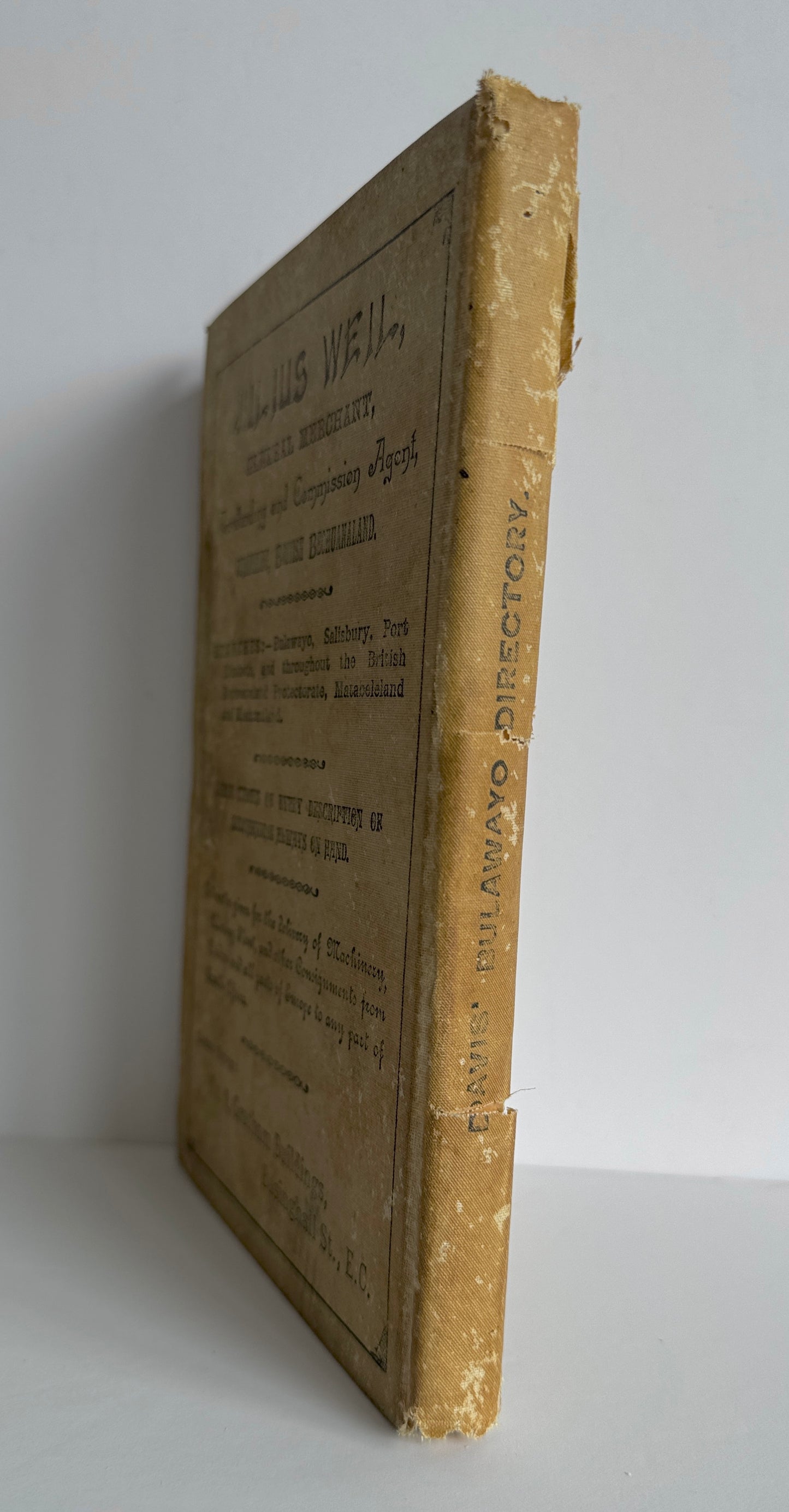 Directory of Bulawayo and Handbook of Matabeleland 1895 - 1896