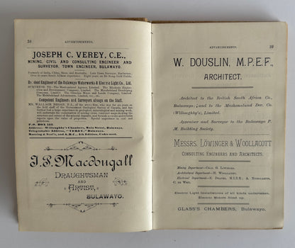 Directory of Bulawayo and Handbook of Matabeleland 1895 - 1896