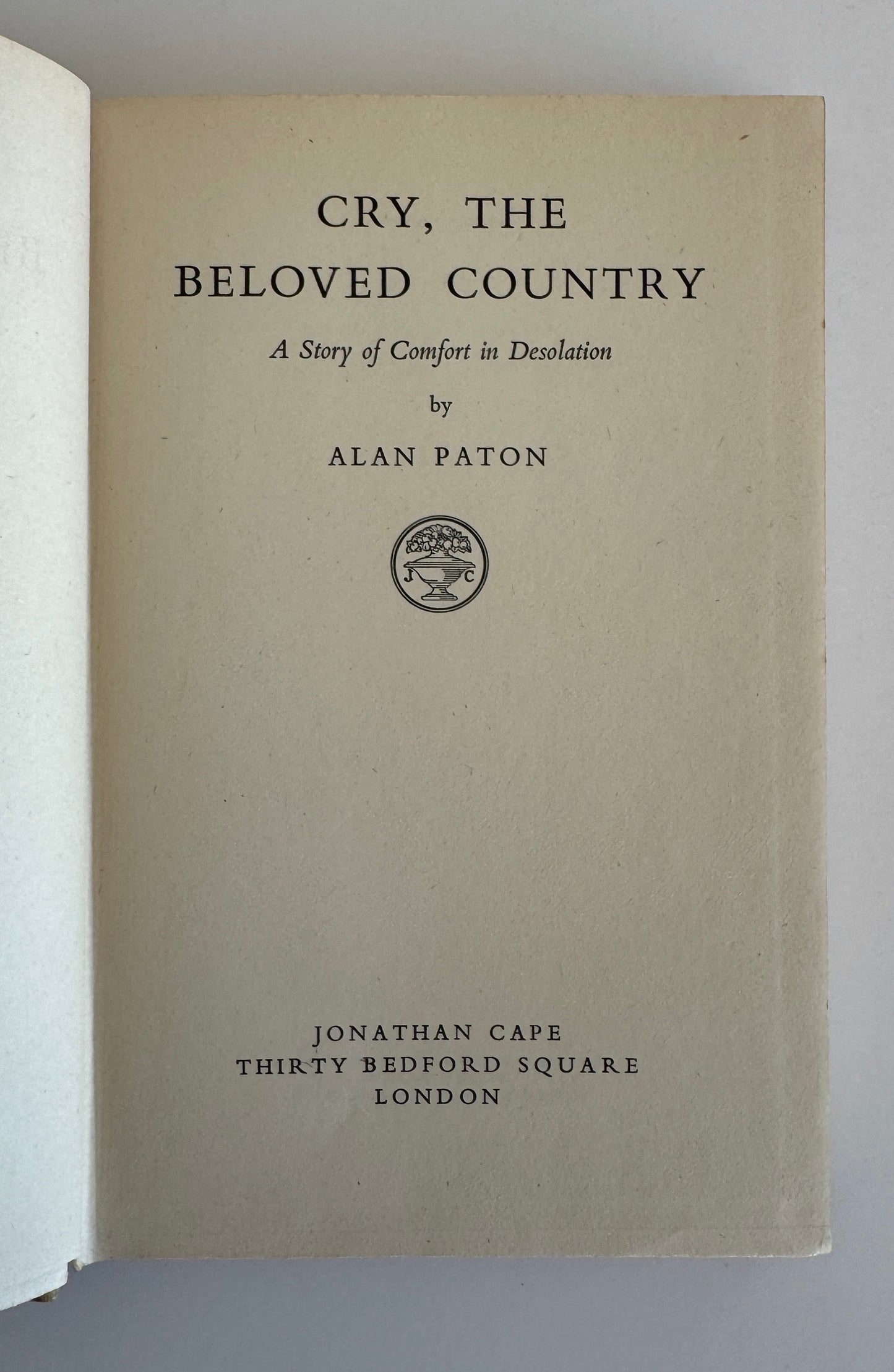 Cry, The Beloved Country