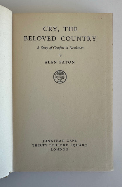 Cry, The Beloved Country