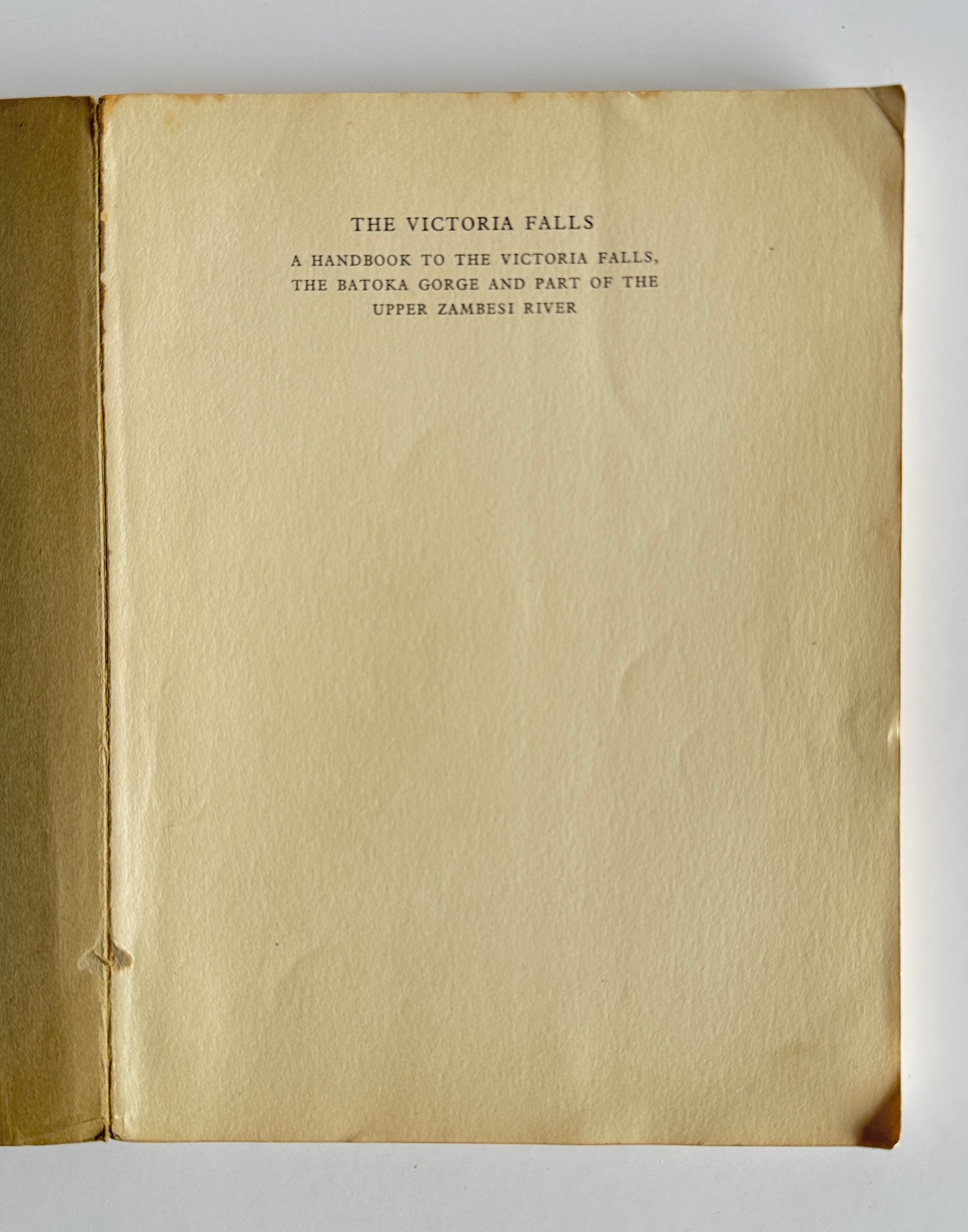 The Victoria Falls Illustrated