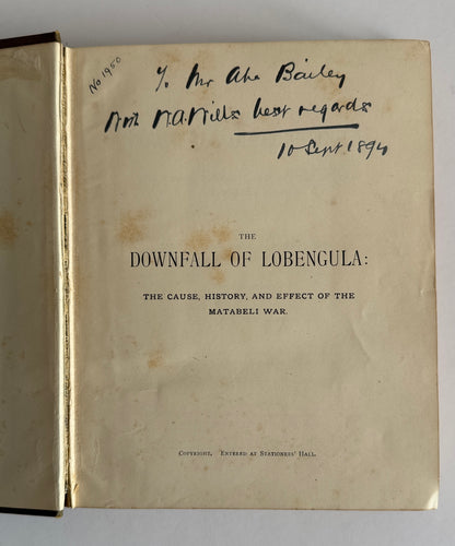 The Downfall of Lobengula