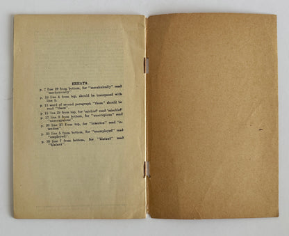 Never Again! The Psychology and the Lesson of the RAND REVOLT, 1922.