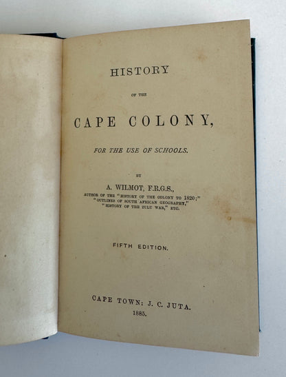 Wilmot's History of the Cape Colony