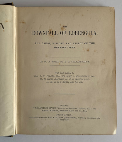 The Downfall of Lobengula