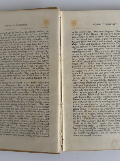 Directory of Bulawayo and Handbook of Matabeleland 1895 - 1896