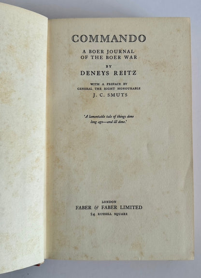 Commando: A Boer Journal of the Boer War