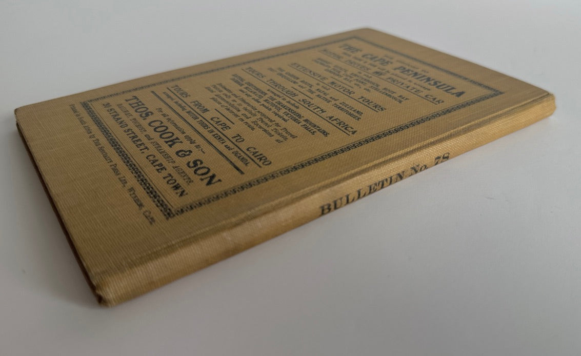 The Motorist's Paradise: The Cape Peninsula and its Surrounding Districts (Bulletin 78)