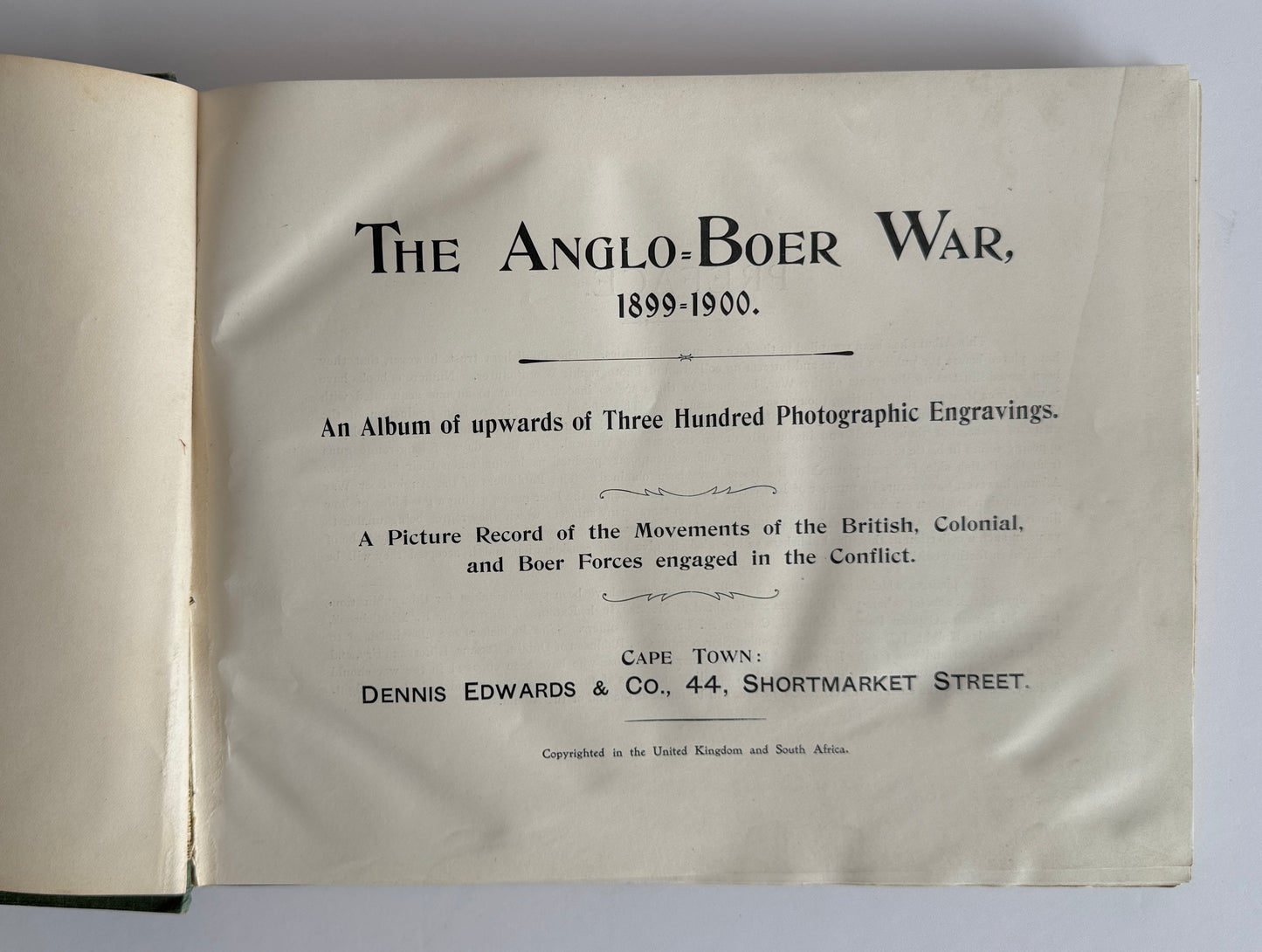 The Anglo Boer War 1899 - 1900