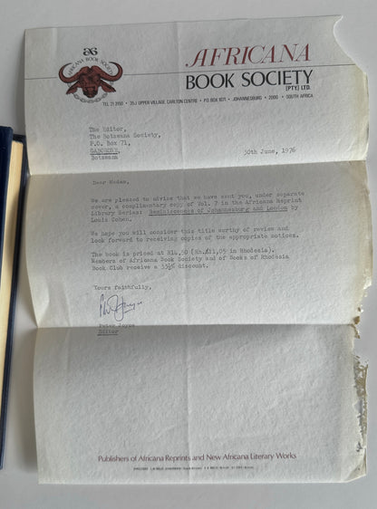 Reminiscences of Johannesburg and London