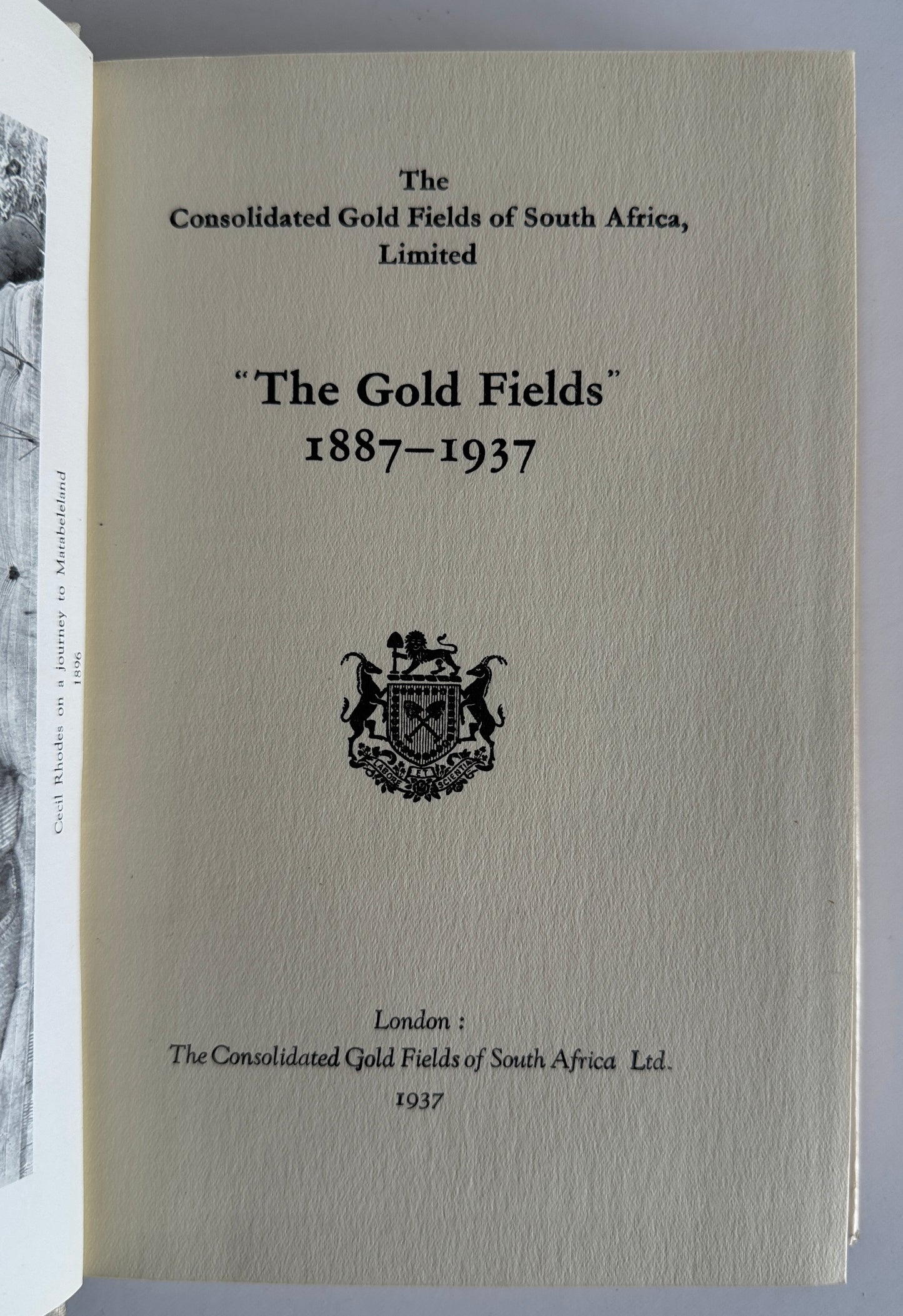 The Gold Fields 1887-1937