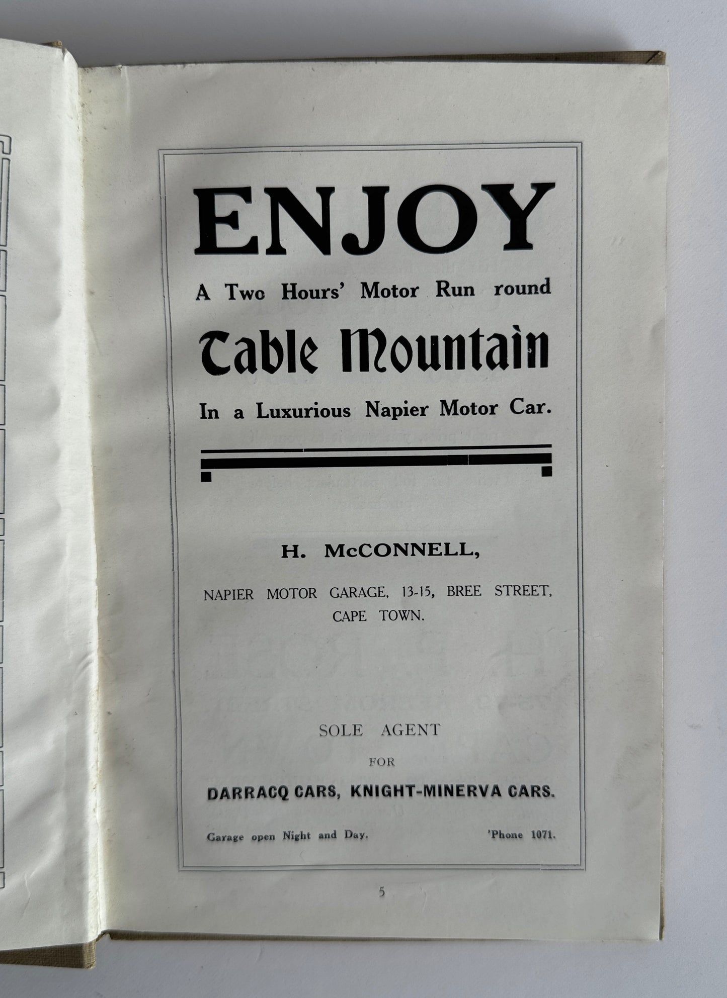 The Motorist's Paradise: The Cape Peninsula and its Surrounding Districts (Bulletin 59)