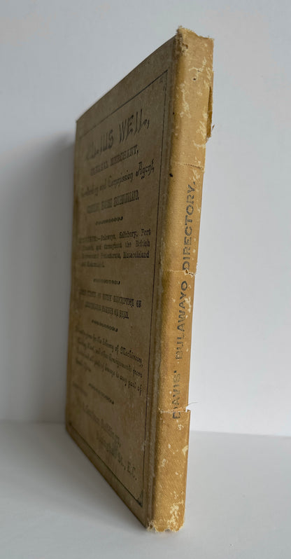 Directory of Bulawayo and Handbook of Matabeleland 1895 - 1896